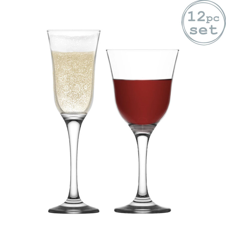 LAV 12 Piece Glass Assorted Glassware Set Wayfair.co.uk